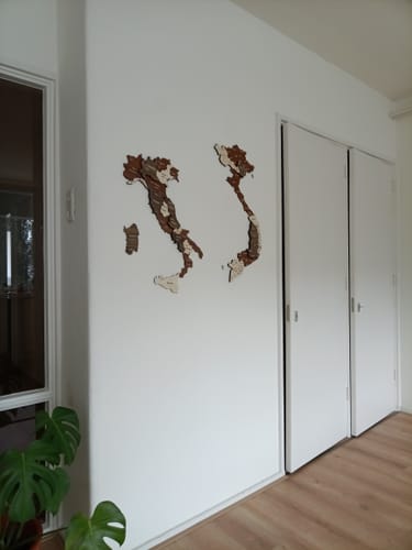 Customer photo review of Map of Vietnam Wood Art Wall Decor, 3D Wood Maps