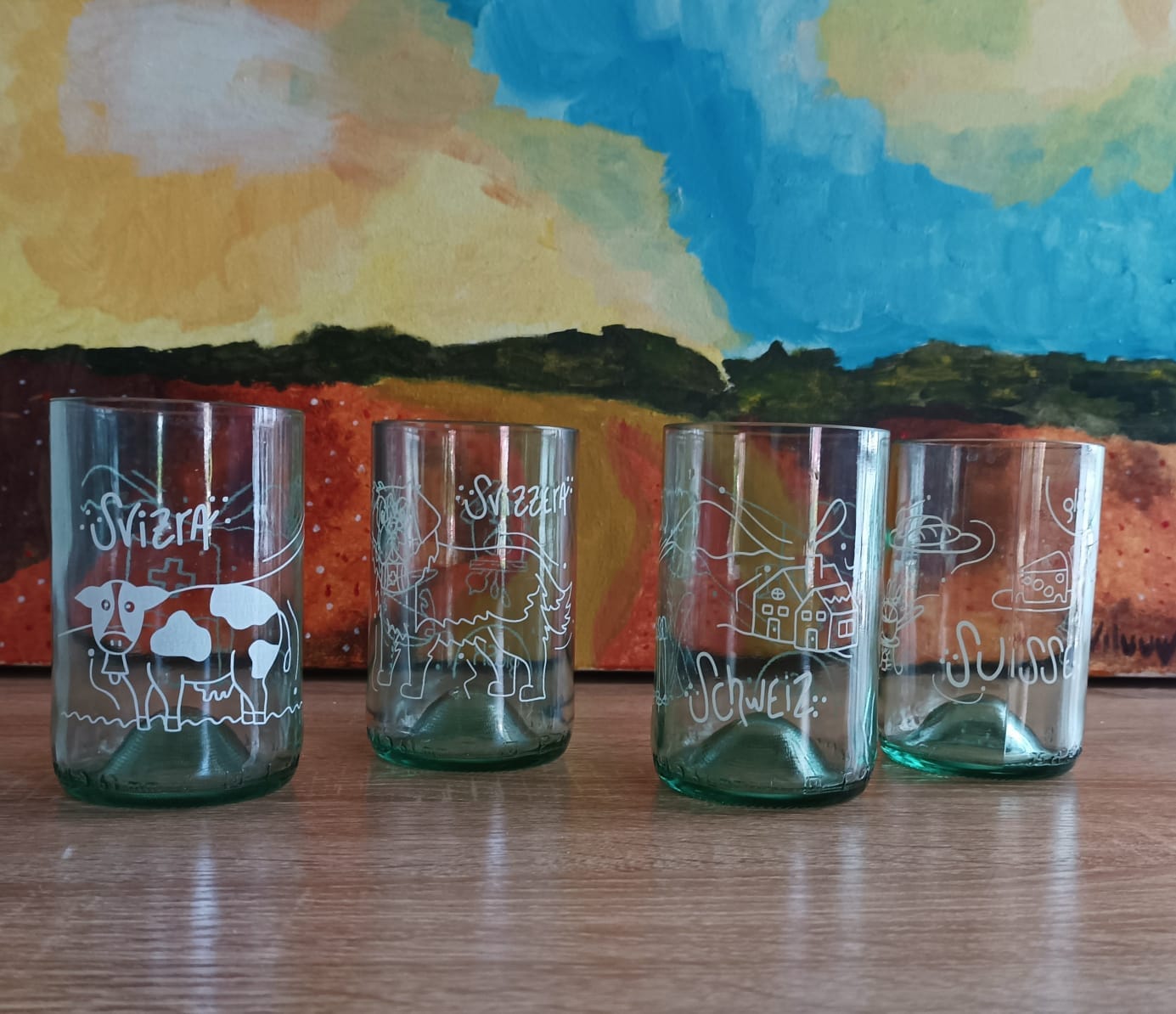 Customer photo review of La Suisse transparent - Set de 4 verres