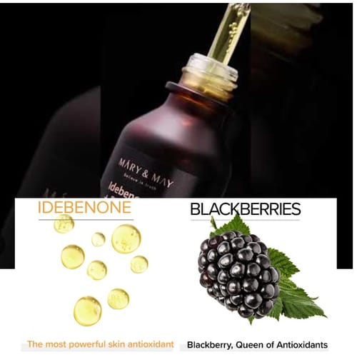 Customer photo review of Idebenone + Blackberry Complex Serum