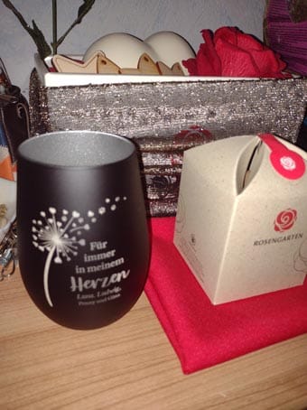 Customer photo review of Für immer im Herzen - Individuelles Trauerlicht