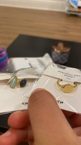 Customer photo review of Aquamarine Wrap Ring