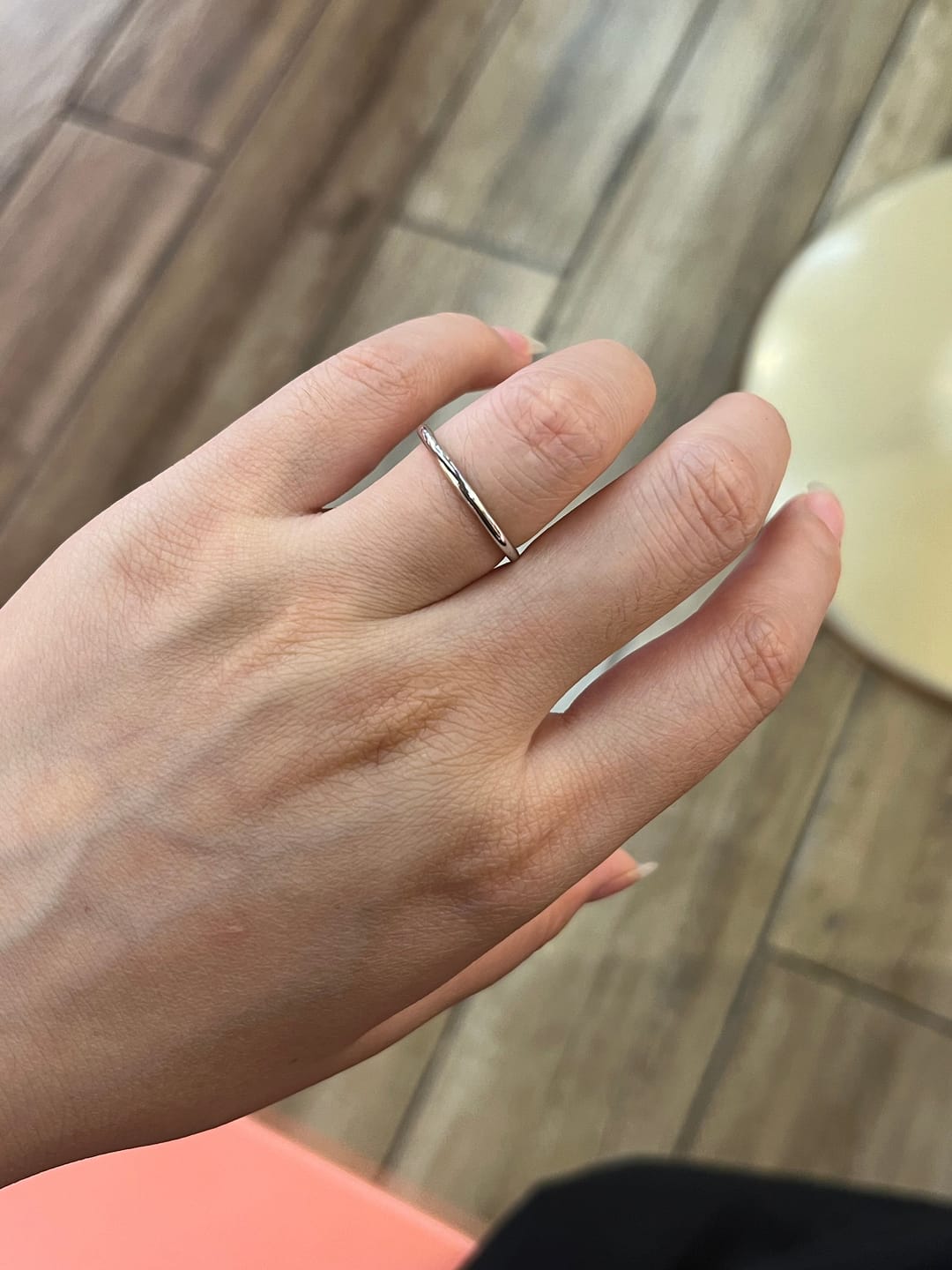 Customer photo review of Louily Simple Wedding Band For Women In Sterling Silver