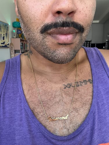 Customer photo review of Personalized Name Necklace