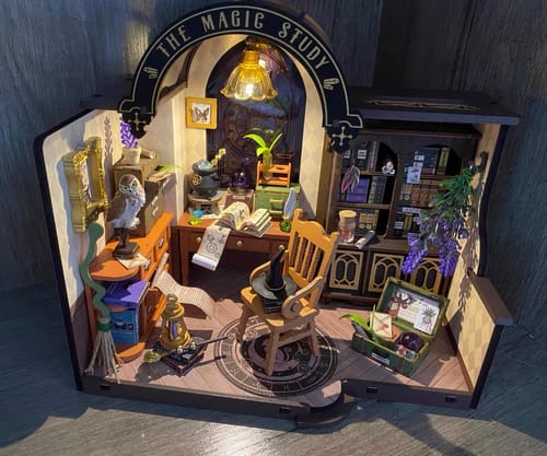 Customer photo review of The Magic Study DIY Miniature House