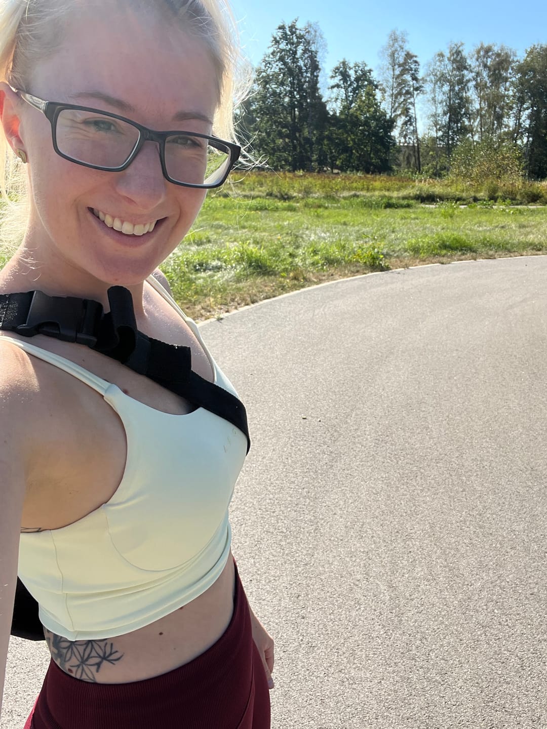 Customer photo review of SECOND SKIN CROP TOP
