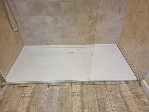 Customer photo review of Anti Slip 1800 x 900 Rectangle Stone Shower Tray