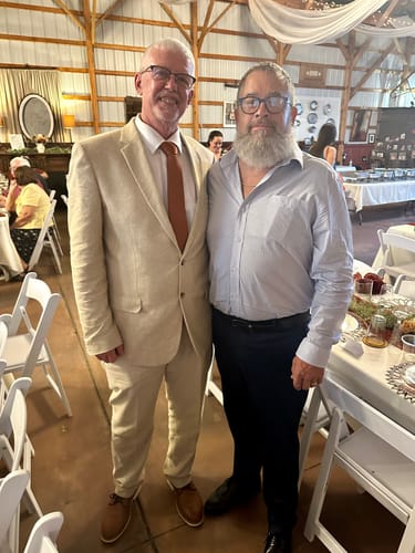 Customer photo review of Terracotta Satin Necktie
