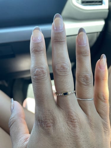 Customer photo review of Onyx Black Crystal Ring