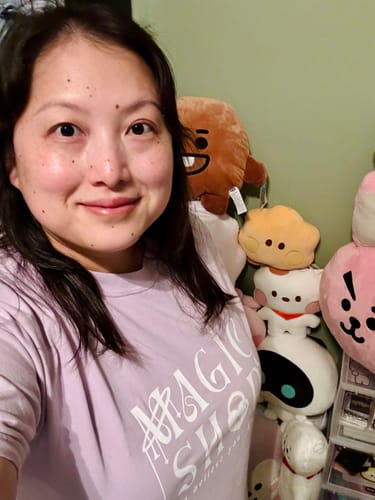 Customer photo review of BTS Magic Shop Tshirt
