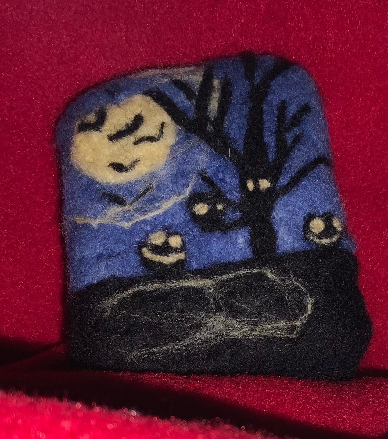 Customer photo review of Spooky Night Mini Needle Felting Kit