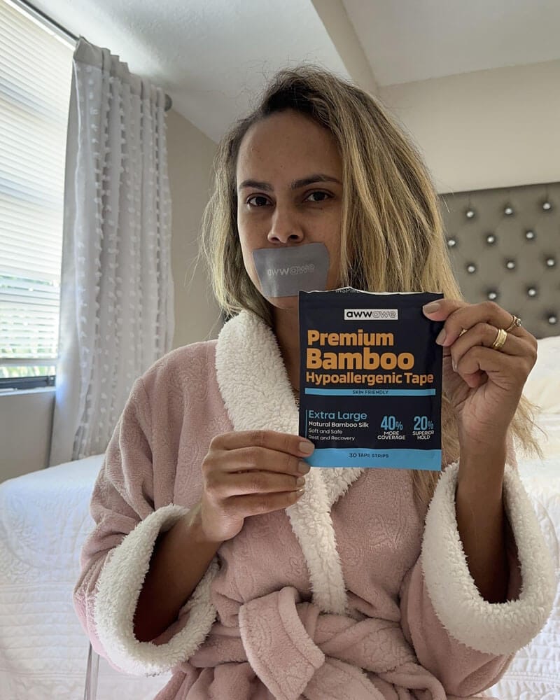 Customer photo review of Premium Bamboo Mouth Tape