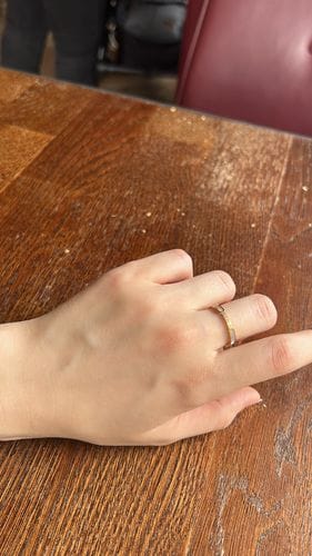 Customer photo review of Mother Of Pearl & Crystal Ring