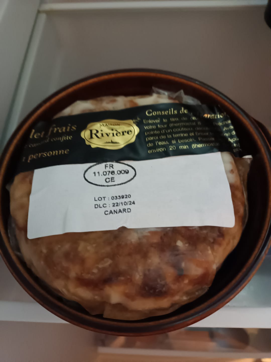 Customer photo review of Cassoulet frais au confit de canard en terrine