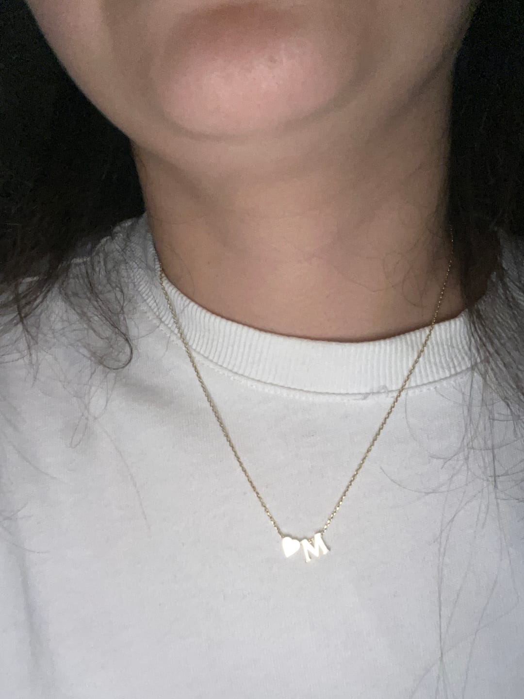 Customer photo review of Herz Buchstabenkette
