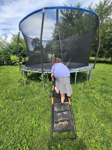 Customer photo review of Jumpfly Universal Trampoline Slide