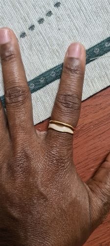 Customer photo review of Layered Sahara Gold Ring
