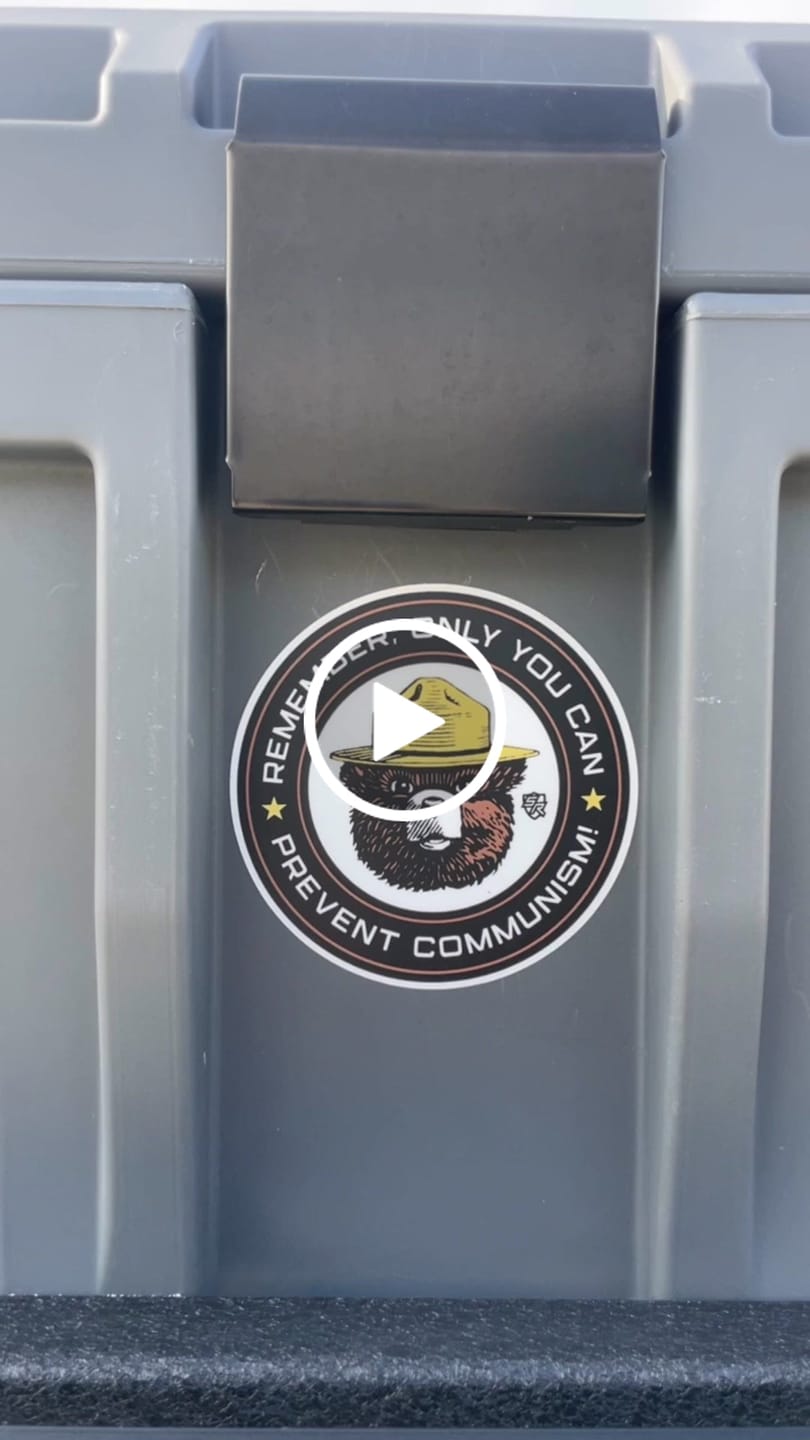 Customer video review of Only You Can Prevent Communism Decal