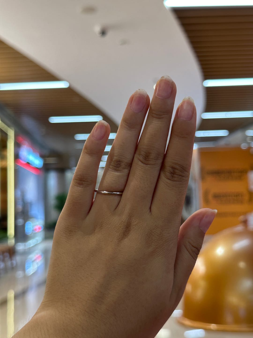 Customer photo review of Louily Simple Wedding Band For Women In Sterling Silver