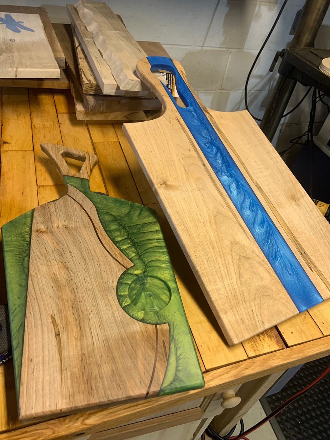Customer photo review of Aviator Wing Handle Acrylic Router Template
