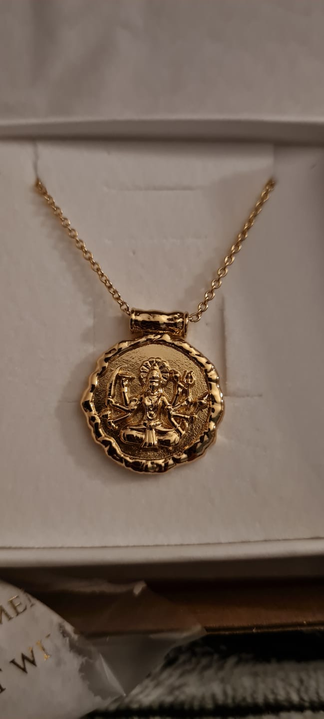Customer photo review of Goddess Durga Necklace