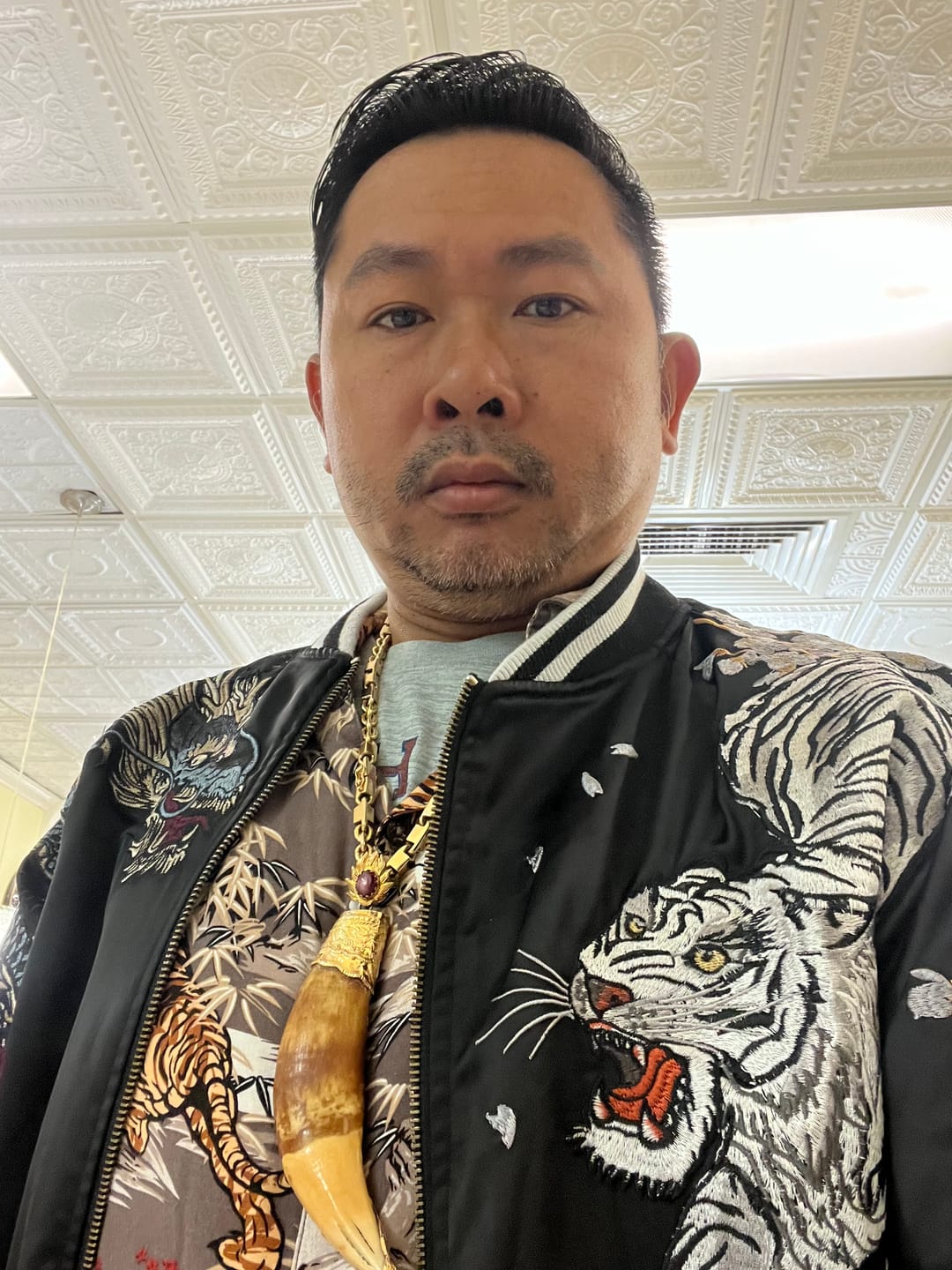Customer photo review of Four Legendary Creatures Sukajan Souvenir Jacket