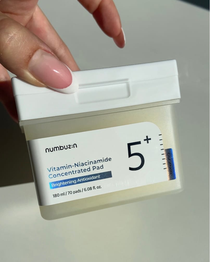 Customer photo review of Balinoši spilventiņi ar niacinamīdu Numbuzin No.5 Vitamin-Niacinamide Concentrated Pad