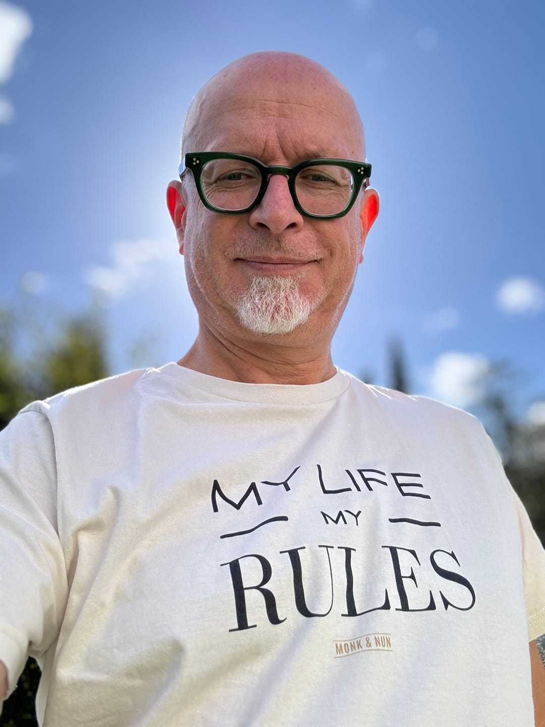 Customer photo review of Herren T-Shirt Bio-Baumwolle "MY LIFE MY RULES"