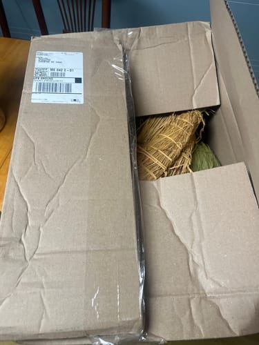 Customer photo review of Hunting Blind Raffia Grass (Pack)