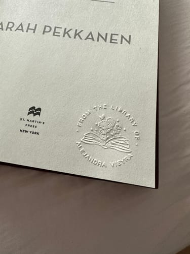 Customer photo review of Custom Book Embosser