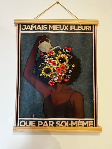 Customer photo review of Toile - Jamais mieux fleuri que par soi-même