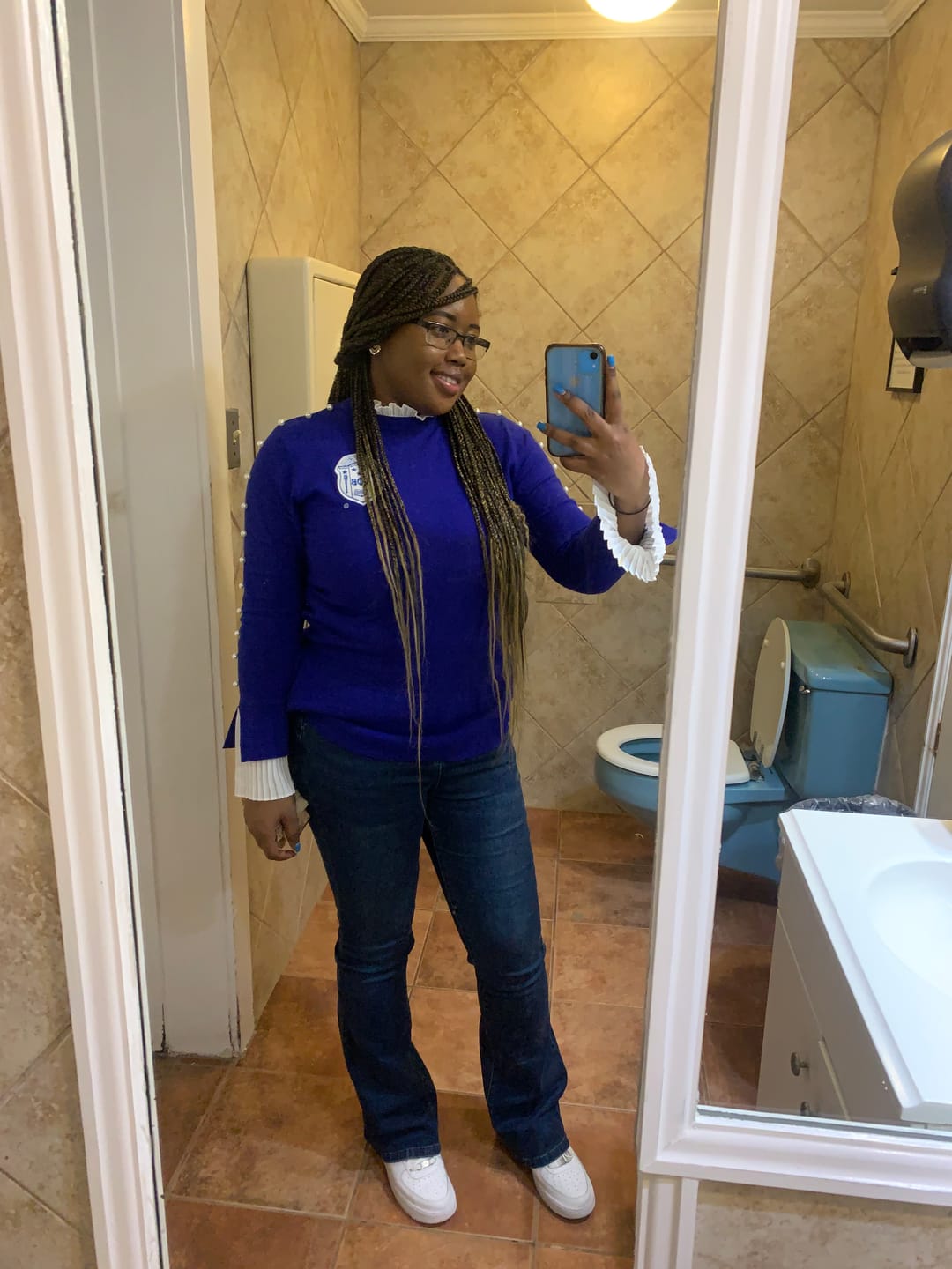 Customer photo review of PEARLfect Sweater - White Shield