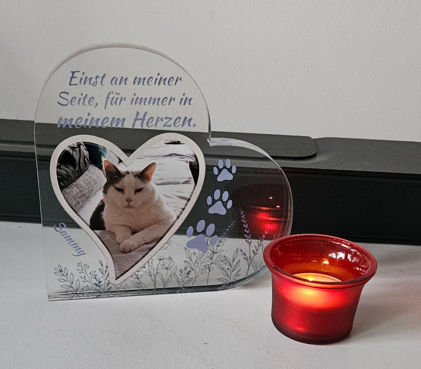 Customer photo review of Einst an meiner Seite - Individuelles Glasherz