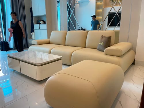 Customer photo review of Sofa văng da 3 chỗ tựa tay và tựa lưng điều chỉnh - NUVOLA