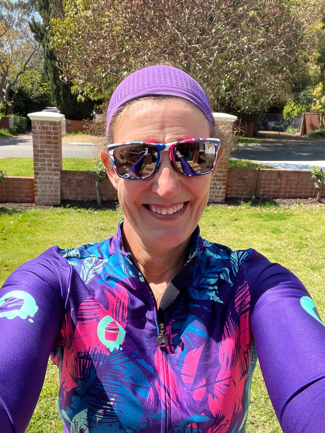 Customer photo review of Womens Indigo Vapour Fleece Jersey