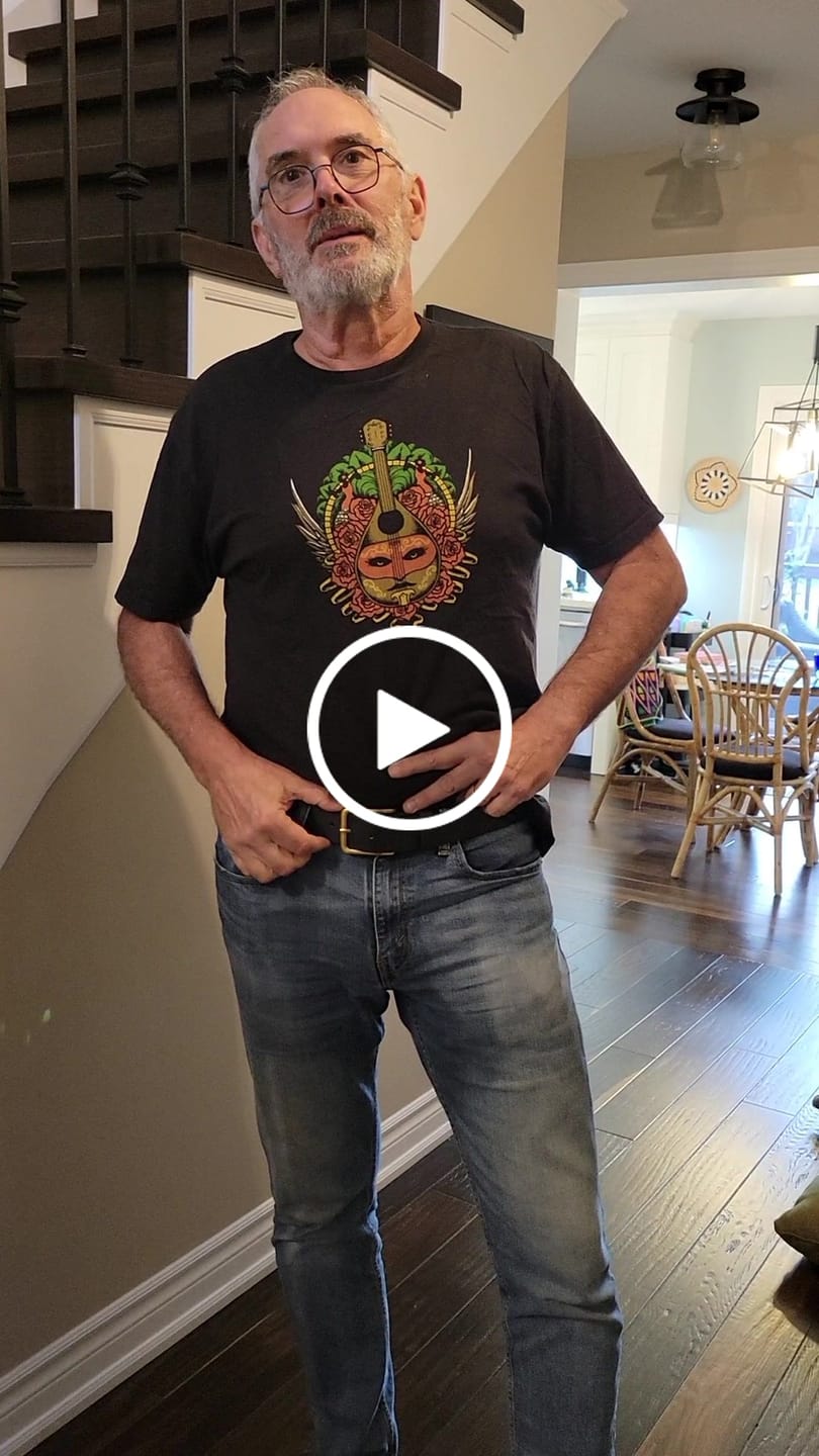 Customer video review of The Alchemist Belt - Black Leather Belt With Gold Buckle