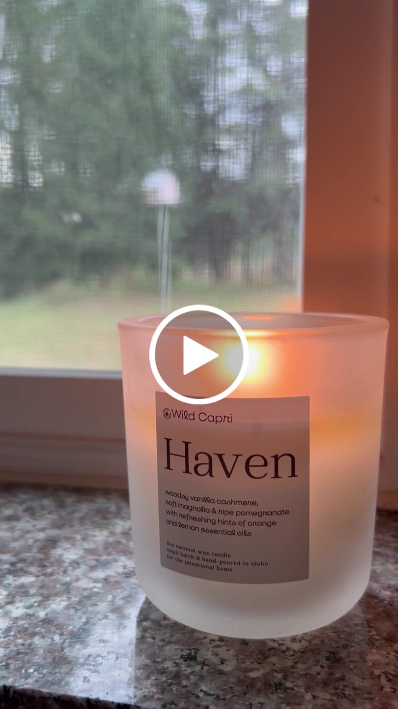 Customer video review of Haven Candle