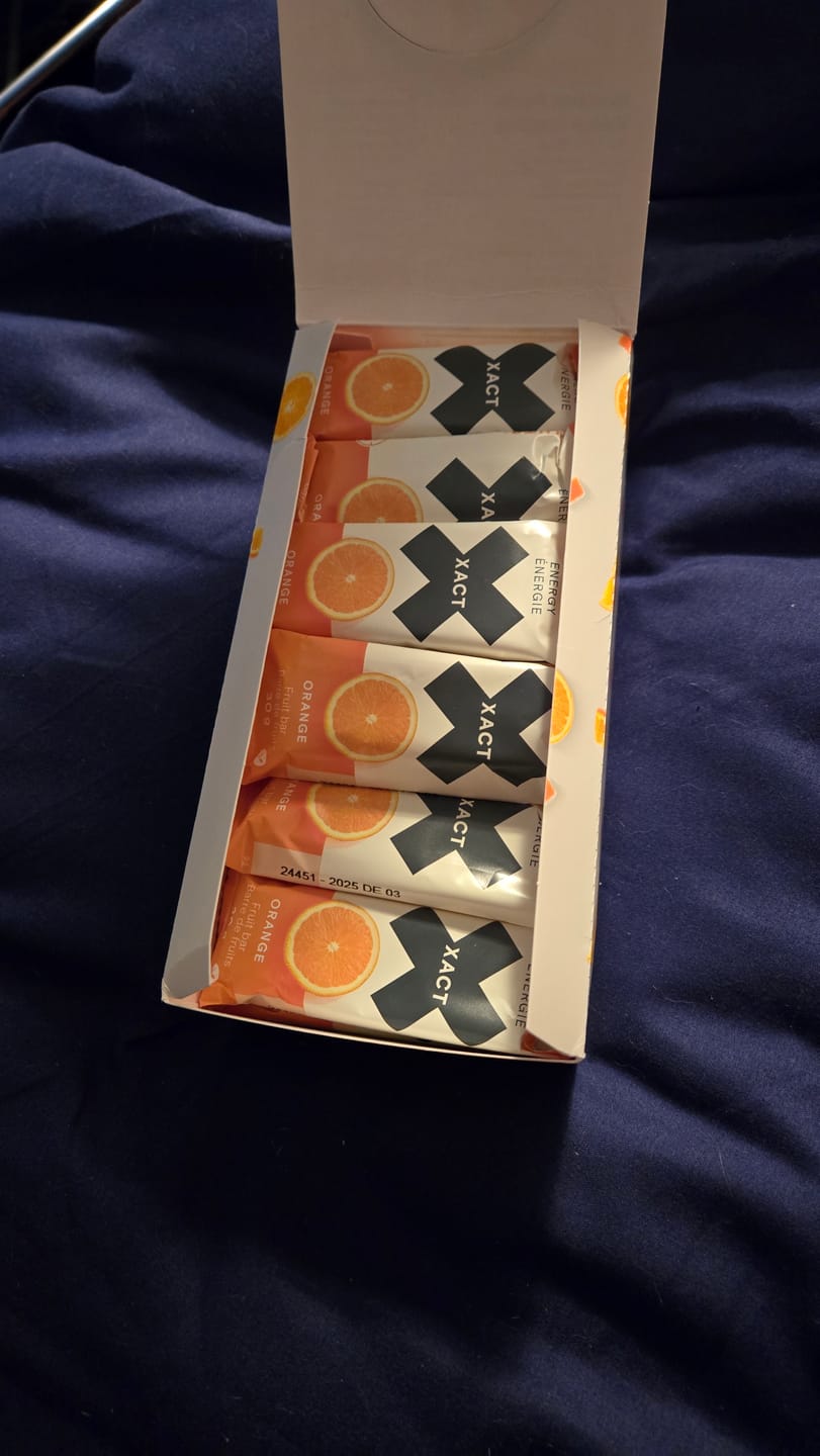 Customer photo review of XACT ENERGY fruit bars