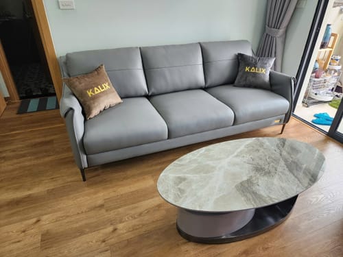 Customer photo review of Sofa văng da 3 chỗ tựa gối - ROSY