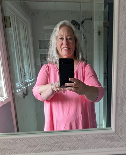 Customer photo review of Serene 3/4 Length Top