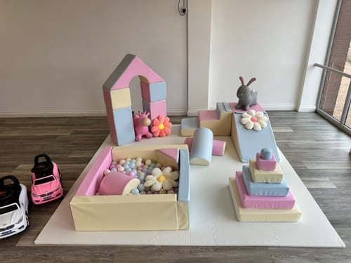 Customer photo review of Pyramid Stacking Tower Blocks - Pastel Trio