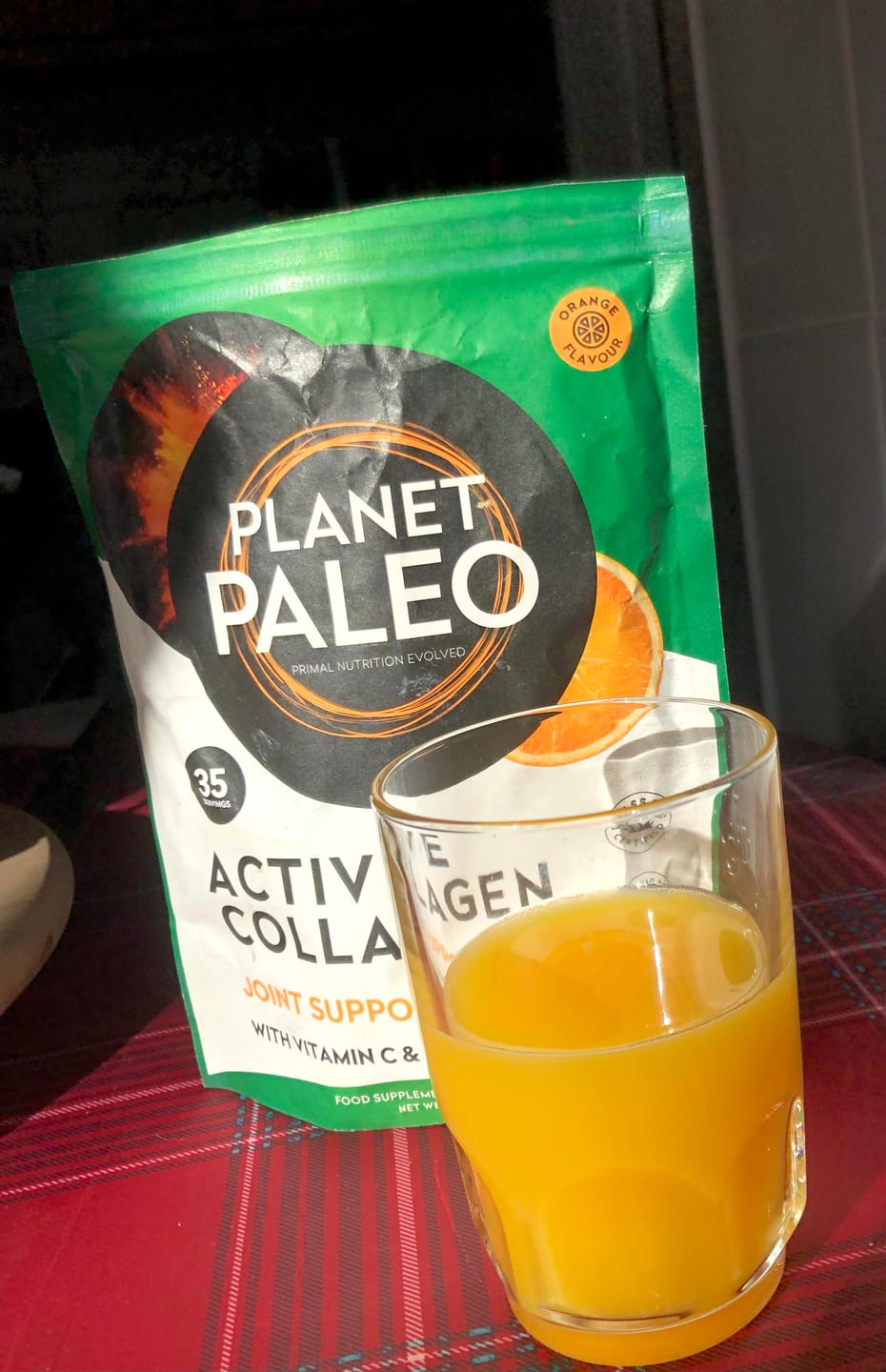 Customer photo review of Active Collagen Powder - Orange