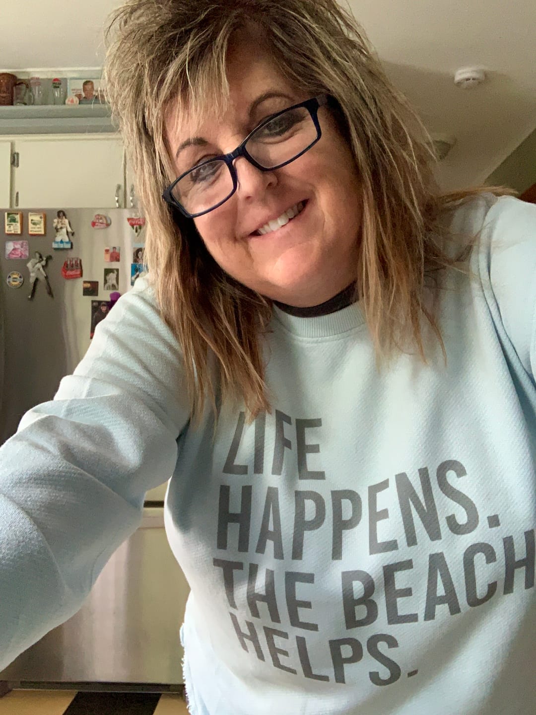 Customer photo review of Life Happens. The Beach Helps.