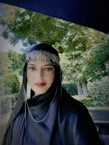 Customer photo review of Beliz Turkish Headpiece