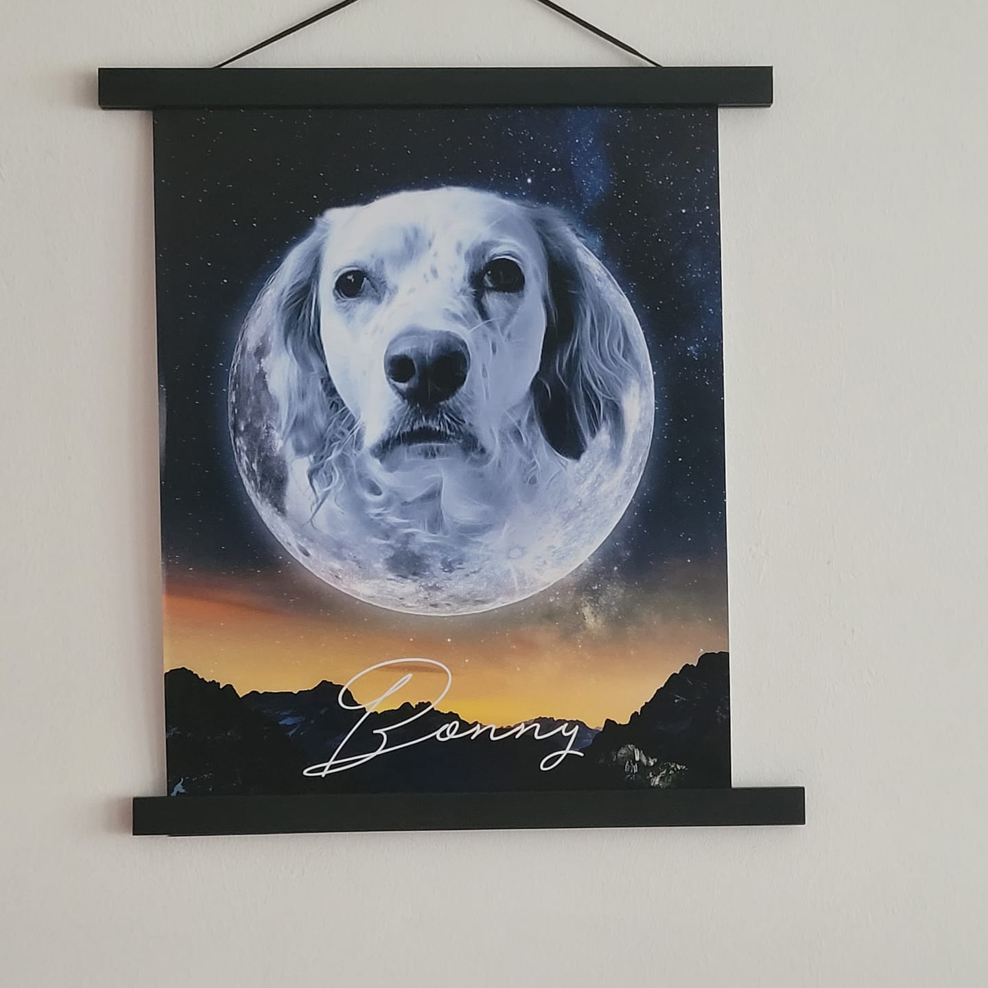 Customer photo review of Personalisiertes Portrait - Mond Stil