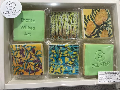 Customer photo review of 6  x 7 cm Square Cookie Custom Edible Icing Images