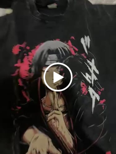 Customer video review of Itachi Uchiha "Crow Master" Vintage T-shirt