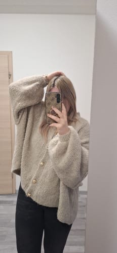 Customer photo review of Oversized Cardigan "CozyGlam"