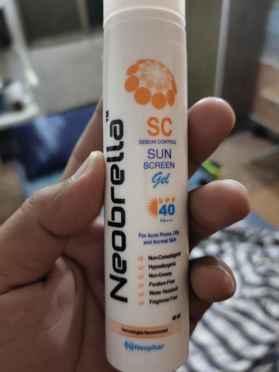 Customer photo review of Neobrella SC (Sebum control gel) (SPF 40 and PA +++)