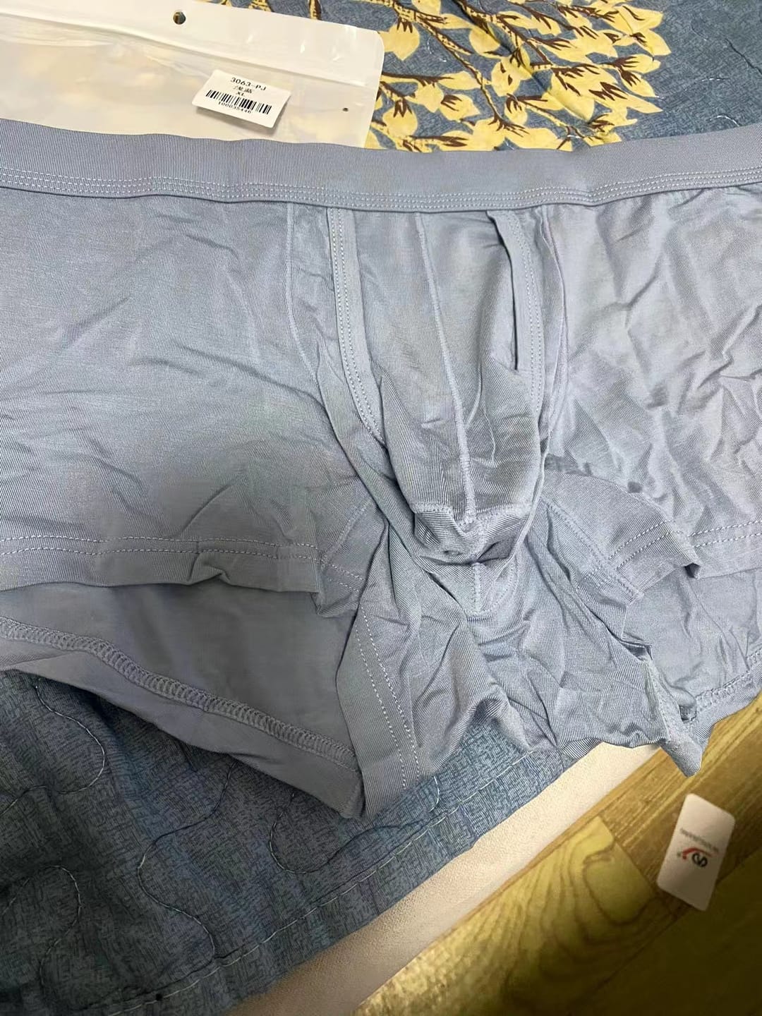Customer photo review of Sexy Separated Ball Pouch Trunks For Men