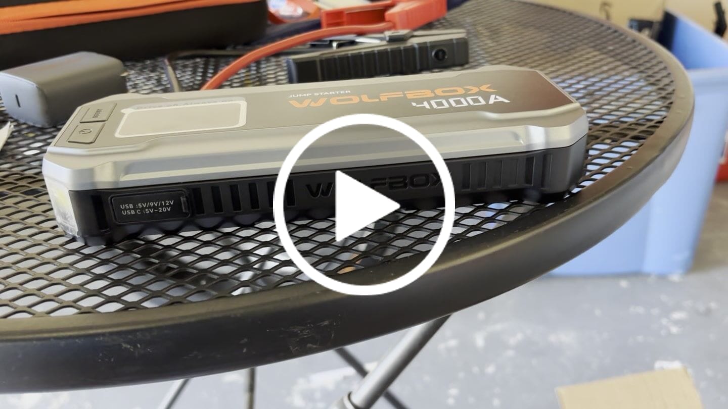 Customer video review of WOLFBOX MegaVolt24 Jump Starter with Lifetime Warranty